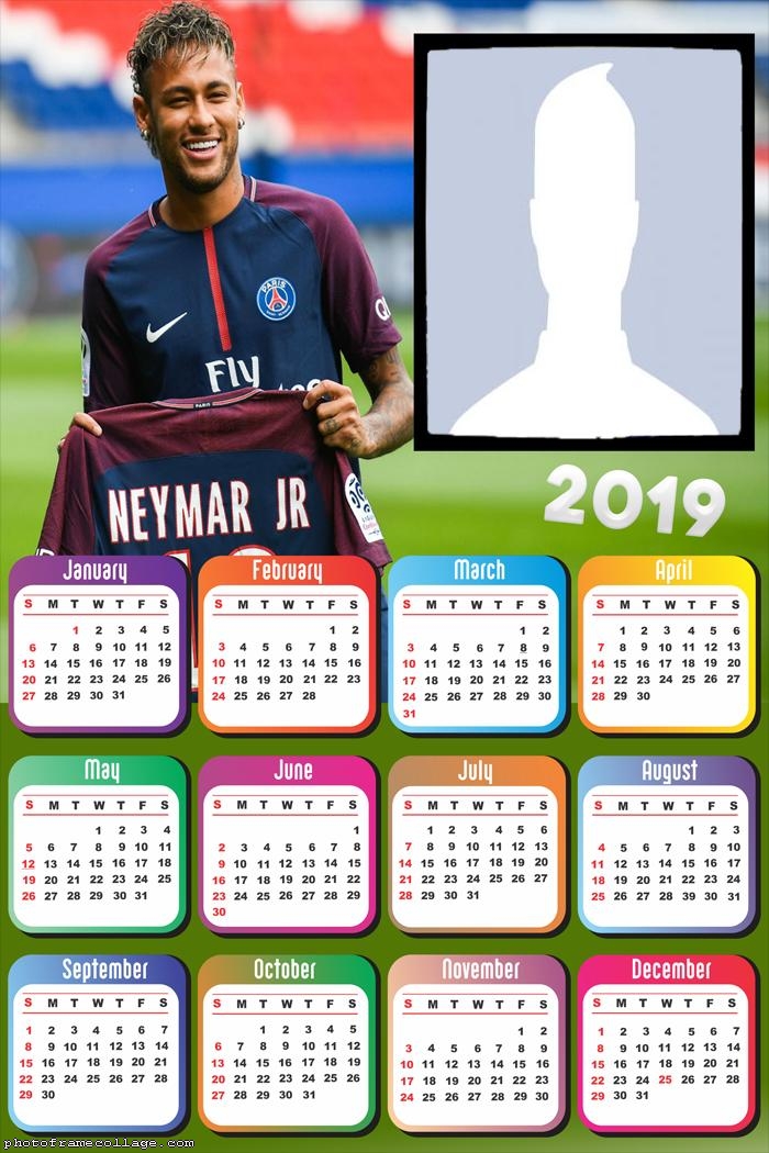 Neymar PSG Calendar 2019