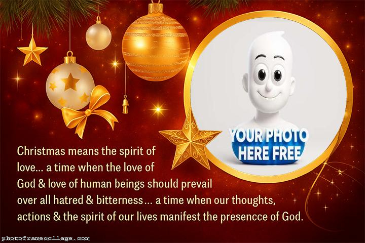Merry Christmas Manifest the presence of God collage maker