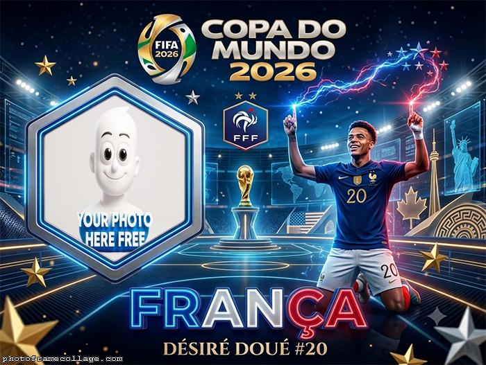 Desire Doue Fifa World Cup 2026 Frame for Photo 