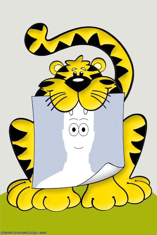 Frame Free Tiger Cartoon