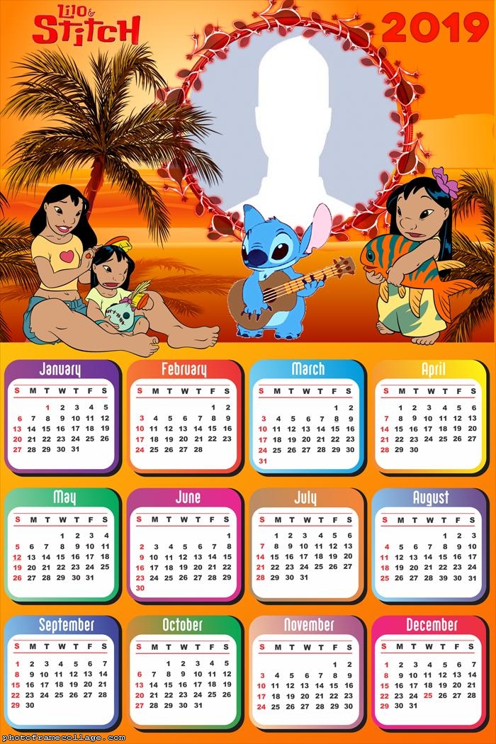 Lilo and Stitch Calendar 2019