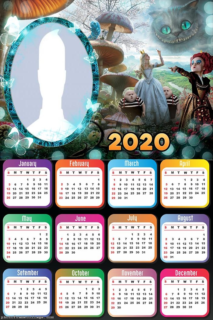 Alice in Wonderland Calendar 2020