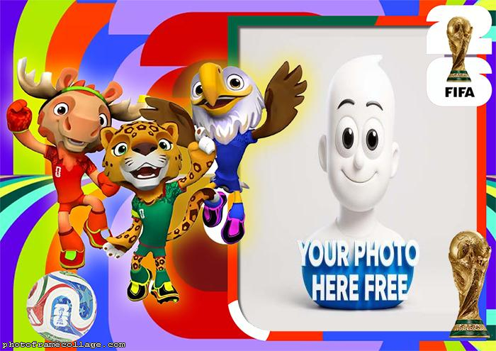 Mascot of the 2026 World Cup Photo Montage Free