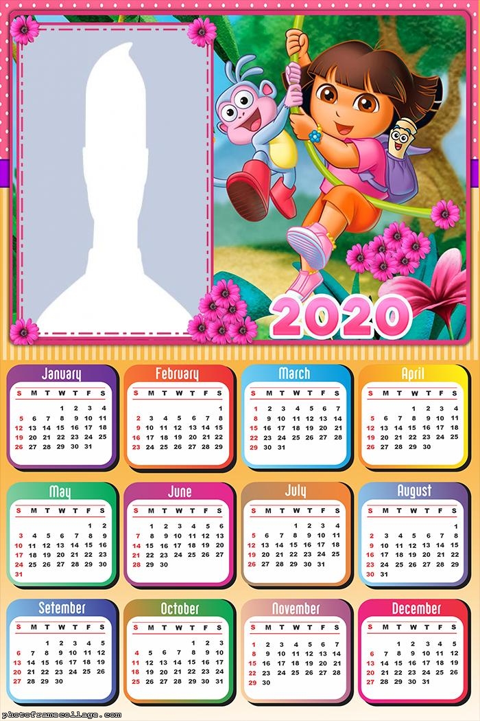 Dora The Explorer Calendar 2020 Photo Frame Collage