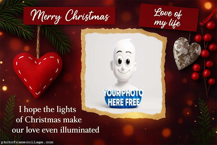 I hope the light of Christmas Digital Photo Collage