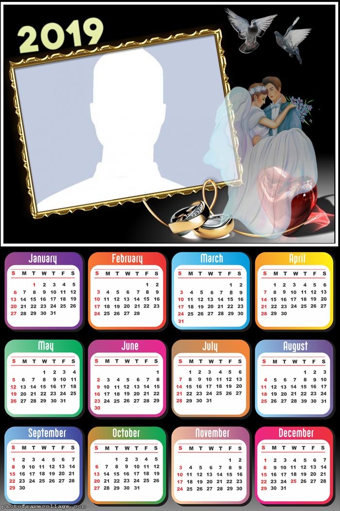 Wedding Calendar 2019