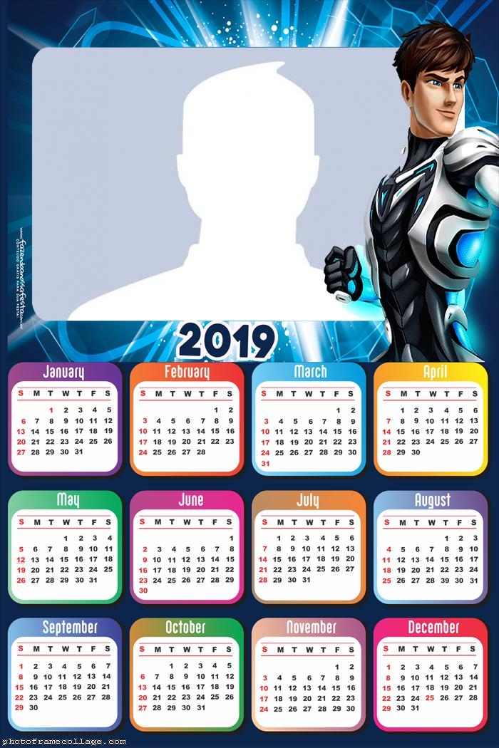 Max Steel Calendar 2019