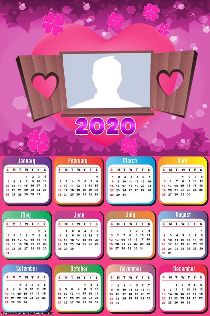 Calendar 2020 for Romantic Lovers