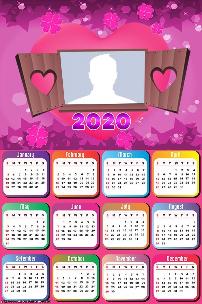 Calendar 2020 for Romantic Lovers