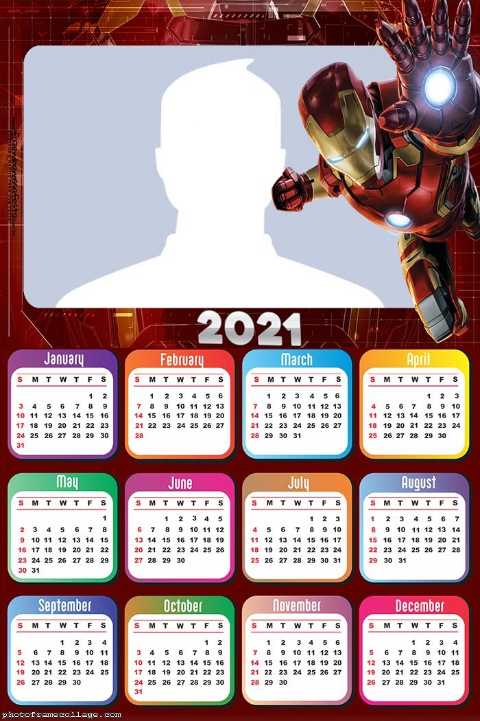 Calendar 2021 Iron Man