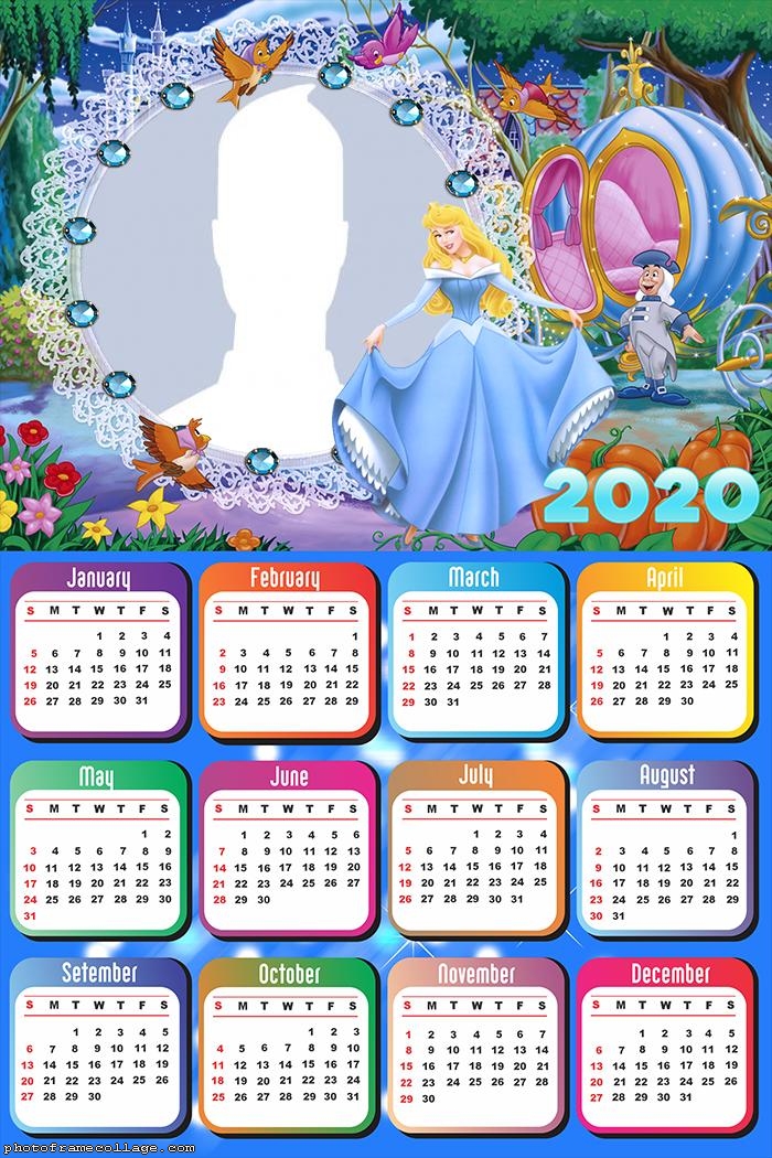 Cinderella Carriage Calendar 2020
