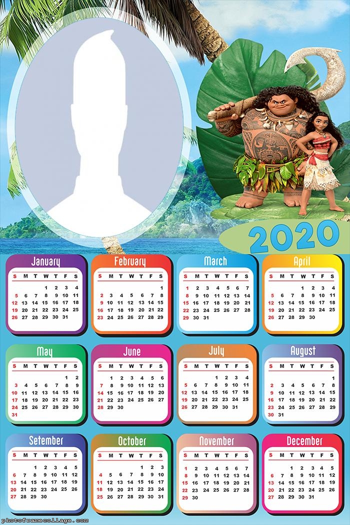 Tui and Moana Calendar 2020