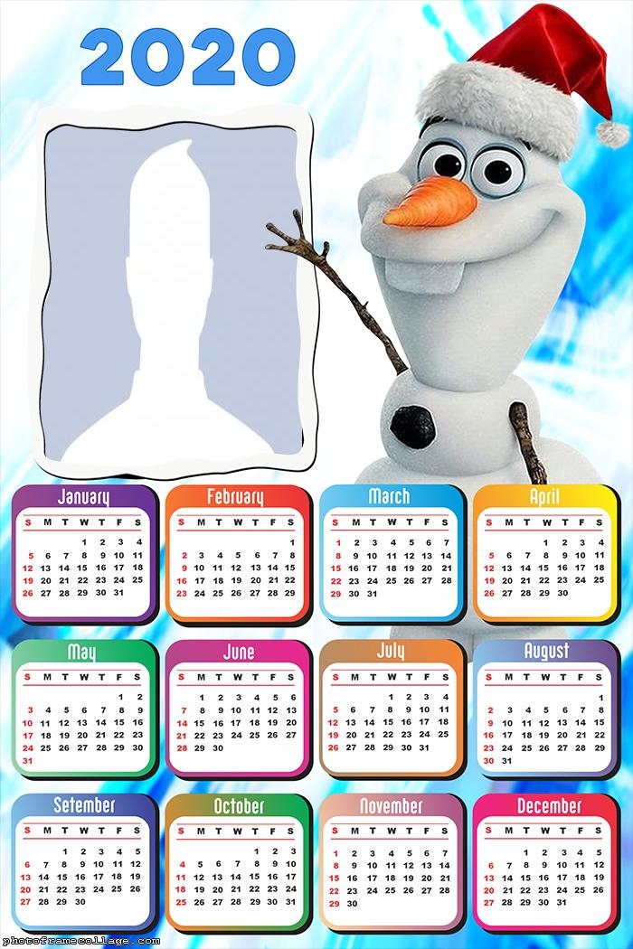 Olaf Santa Claus Calendar 2020
