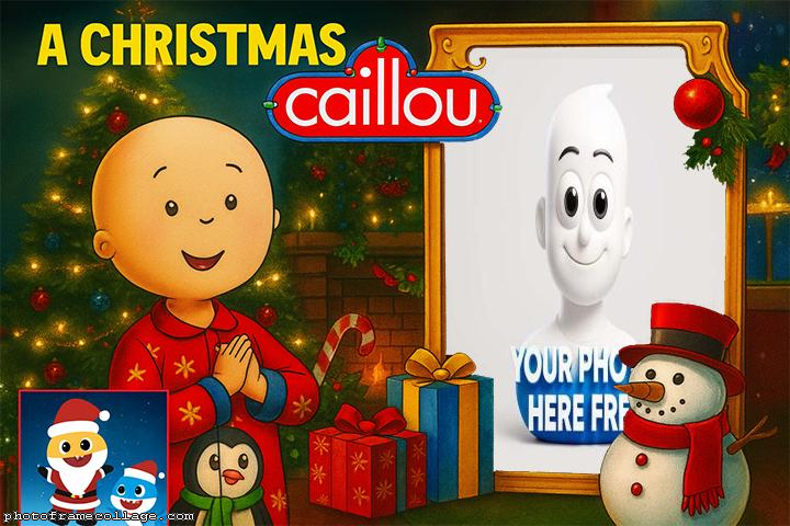 Caillou Merry Christmas Modify Picture Online