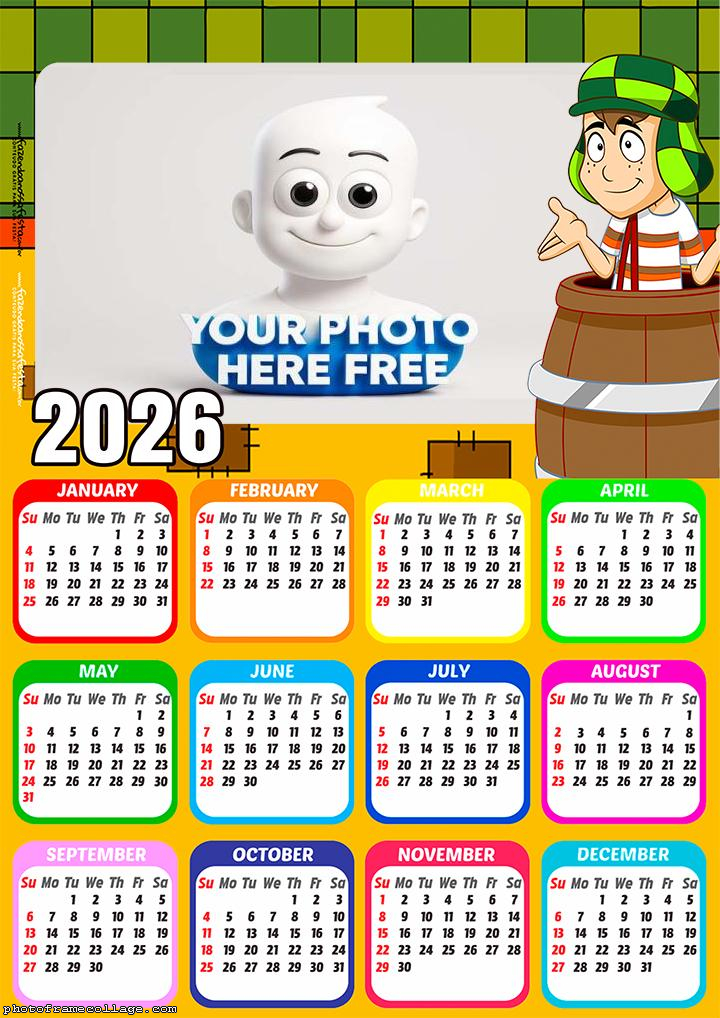 Calendar 2026 Chespirito