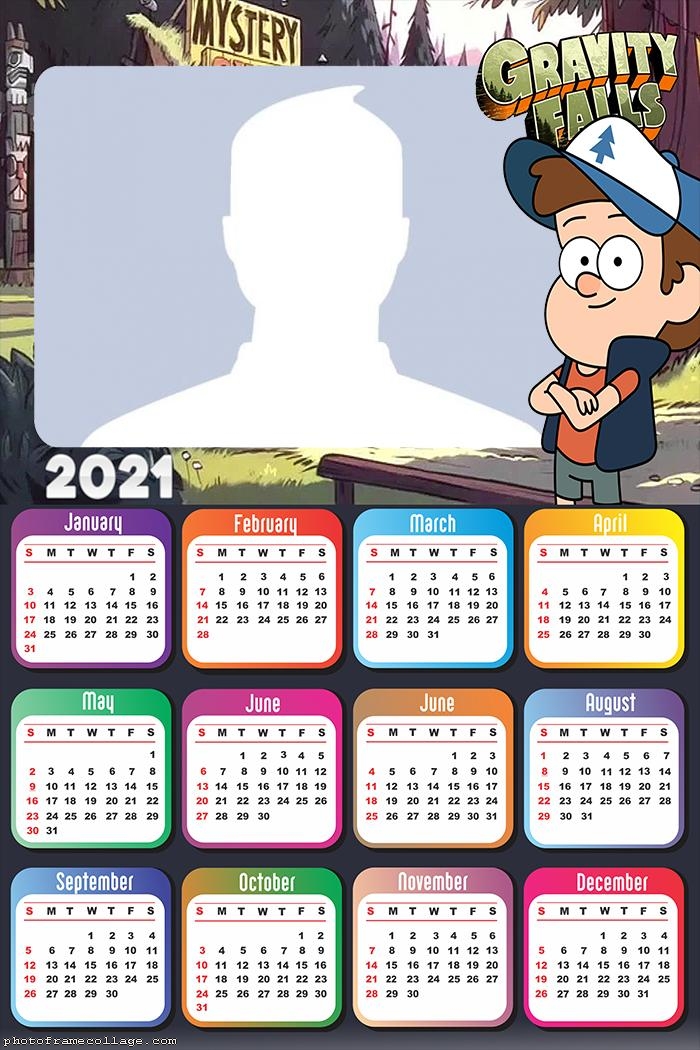 Calendar 2021 Dipper Gravity Falls