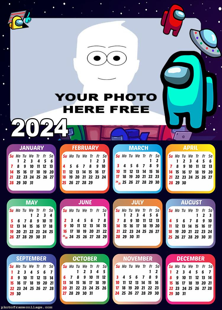 Calendar 2024 Among Us