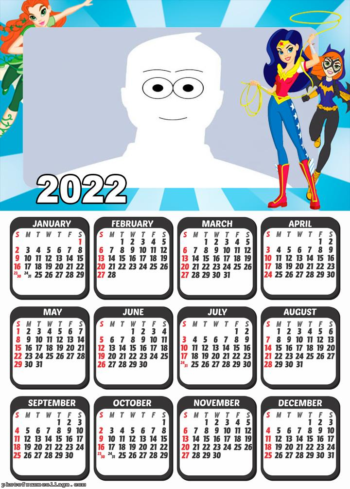 Calendar 2022 DC Super Hero Girls