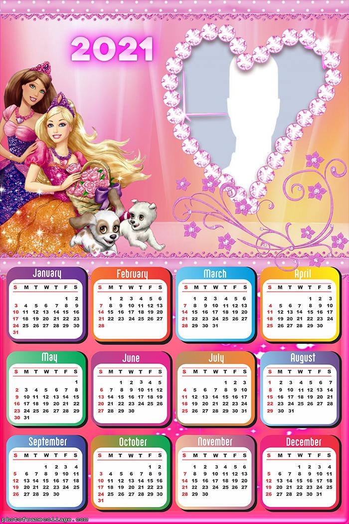 Calendar 2021 Barbie Dogs