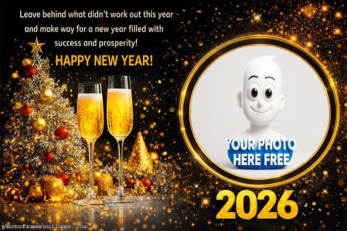 Frame New Year 2026 collage for Facebook 