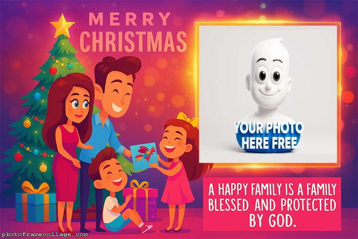Happy Family is a Family Bless Christmas