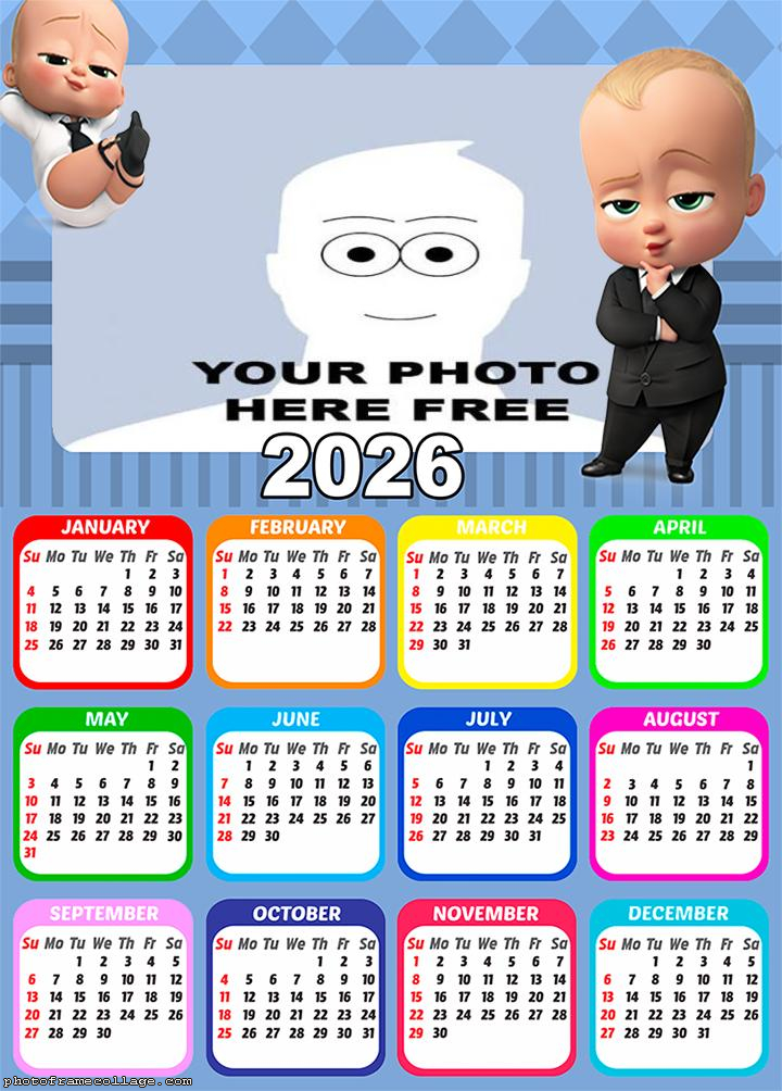 Calendar 2026 Powerful Boss Boy