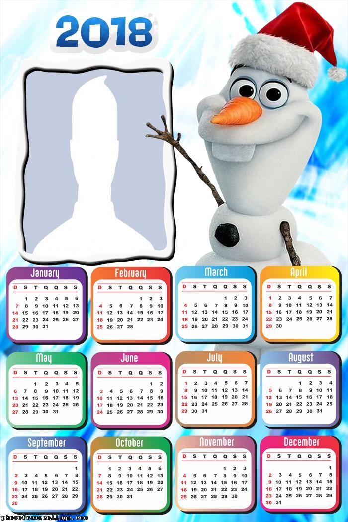 Calendar Olaf 2018
