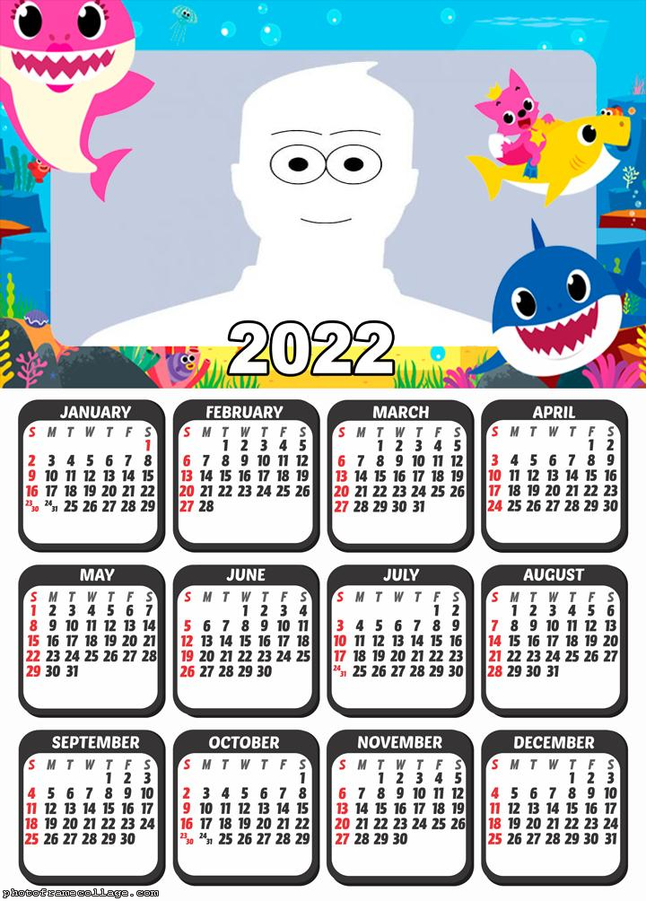 Calendar 2022 Baby Shark