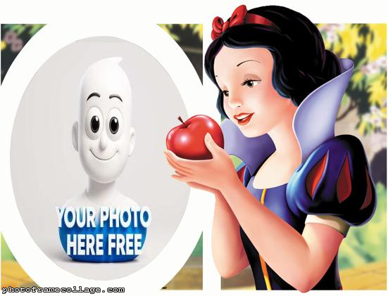 Snow White and Apple Picture Collage Online