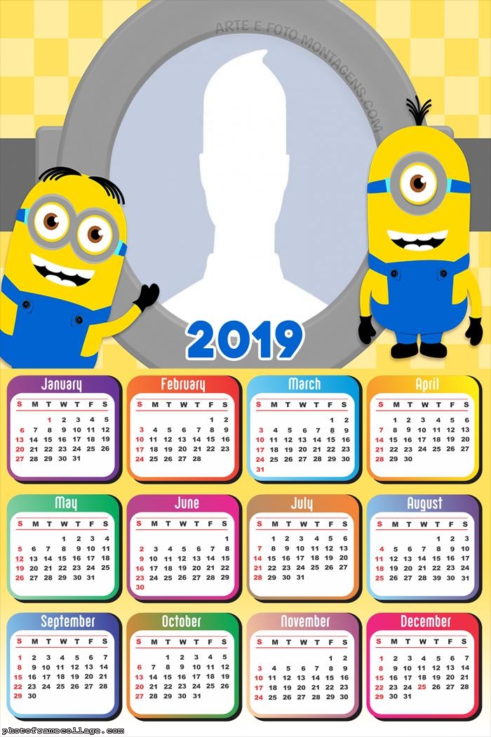 Minions Calendar 2019