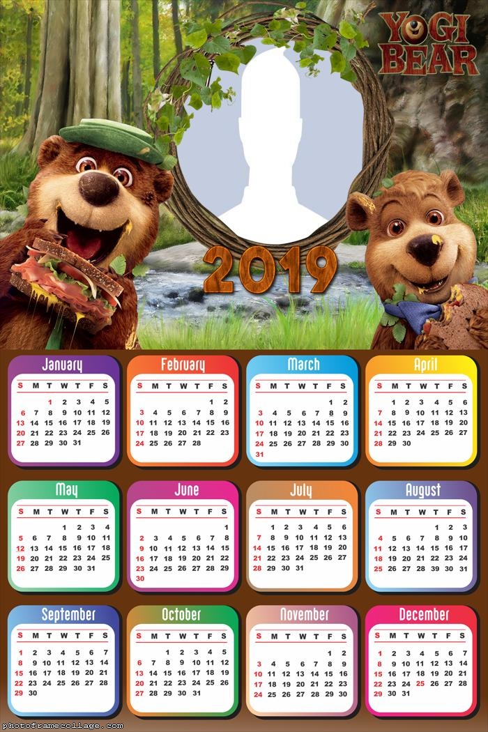 Yogi Bear Calendar 2019
