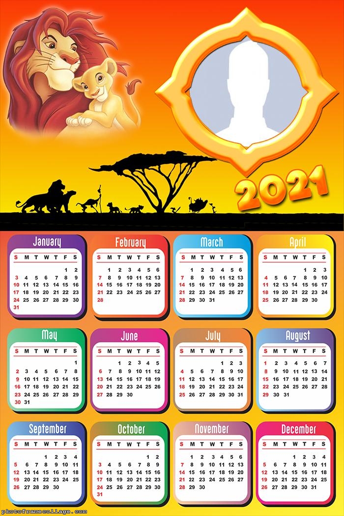 Lion King Calendar 2021