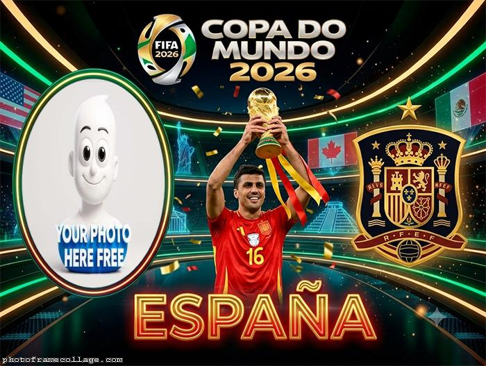 Rodri World Cup 2026 Personalized Picture Frame 