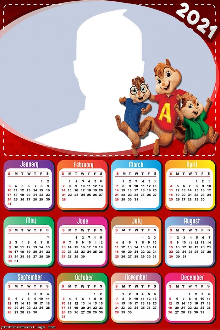 Calendar 2021 Alvin and the Chipmunks