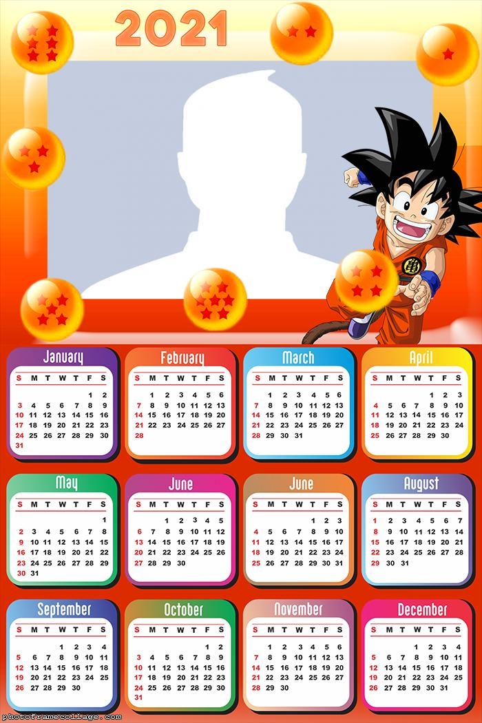 Calendar 2021 Dragon Ball Goku