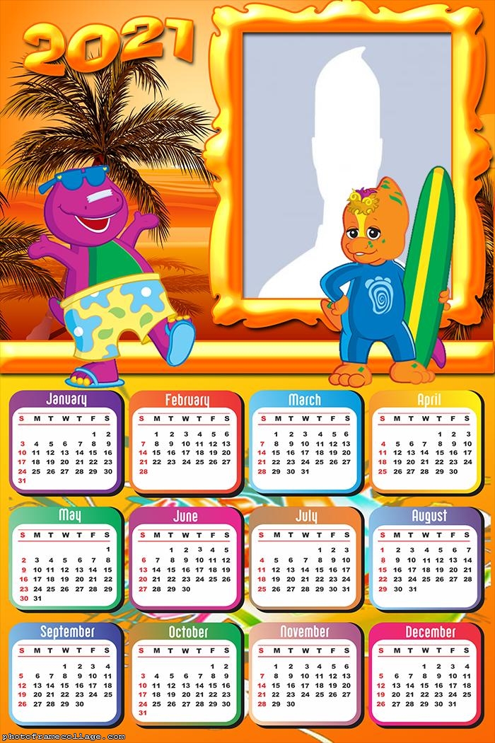 Calendar 2021 Barney and Friends