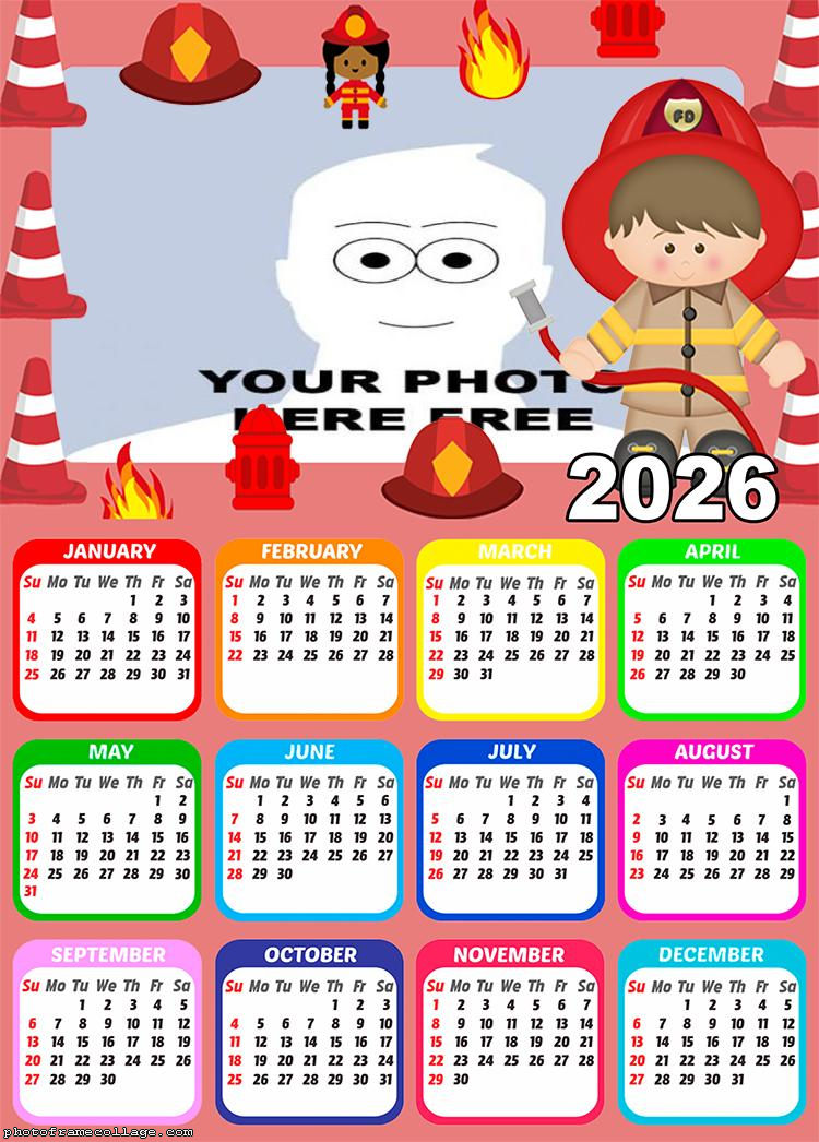 Calendar 2026 Firefighter
