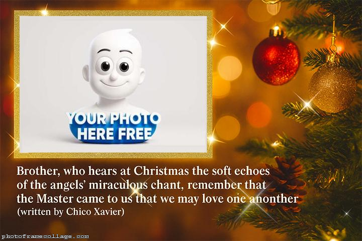 Christmas written by Chico Xavier free photo