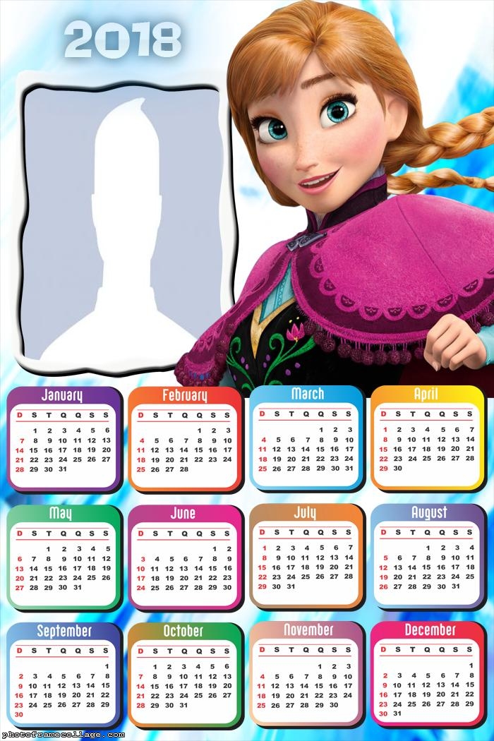 Calendar 2018 Princess Anne