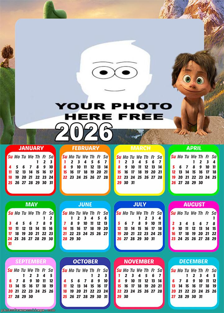 Calendar 2026 The Good Dinosaur