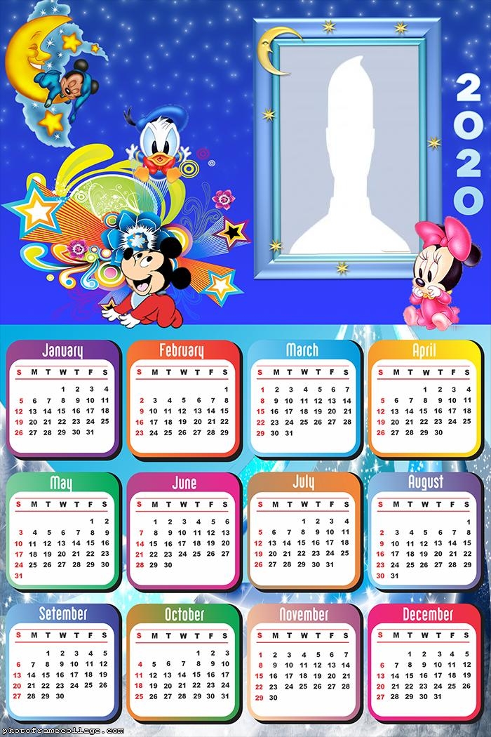 Calendar 2020 Disney Baby Moon