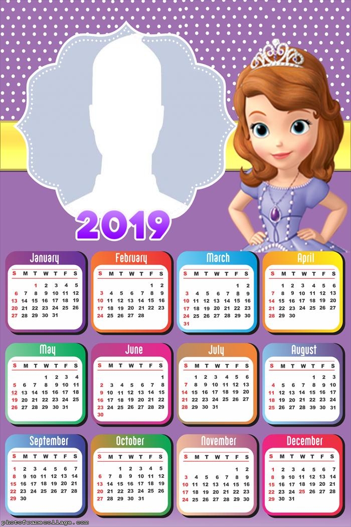 Sofia Princess Calendar 2019