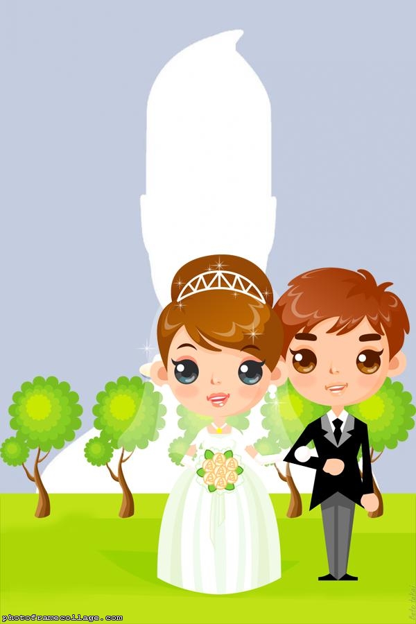 Animated Bride and Groom