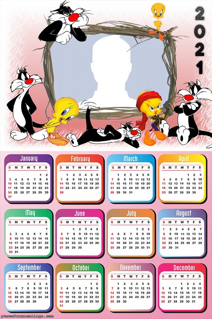 Tweety and Sylvester Calendar 2021