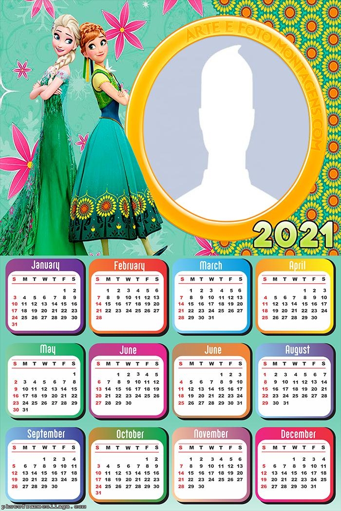 Calendar 2021 Frozen