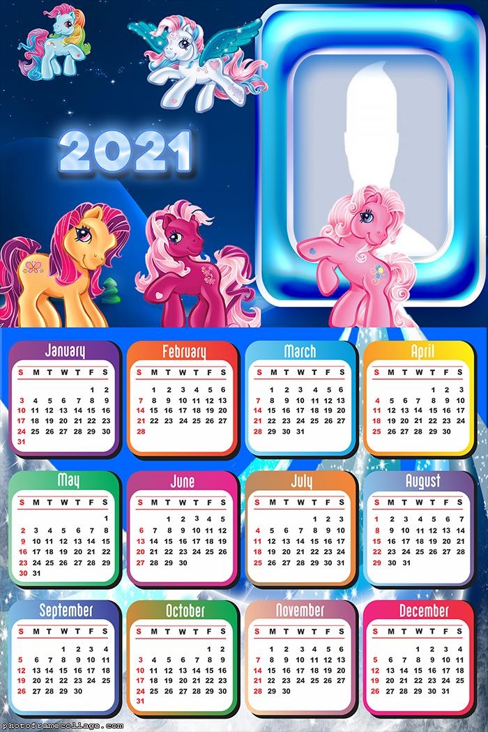 Little Pony Calendar 2021 Picture