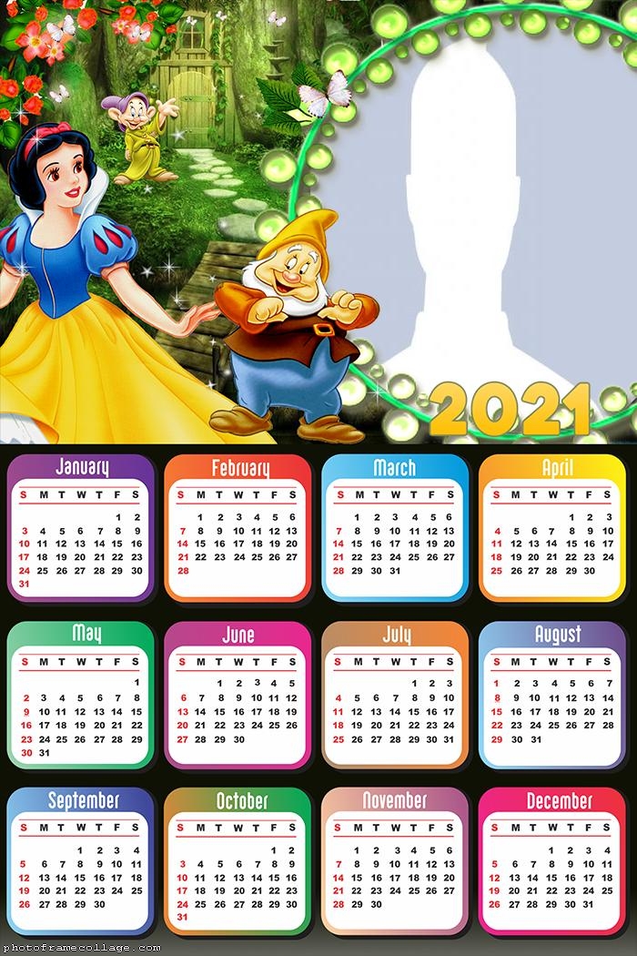 Calendar 2021 Snow White and The Seven Dwarves