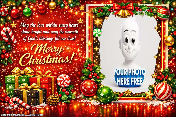 Blessing fill our lives Merry Christmas creative picture editor