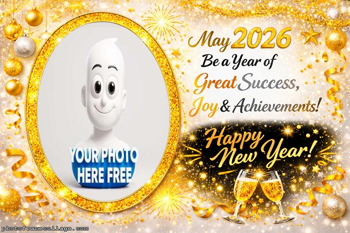 New Year 2026 greeting collage mensage 
