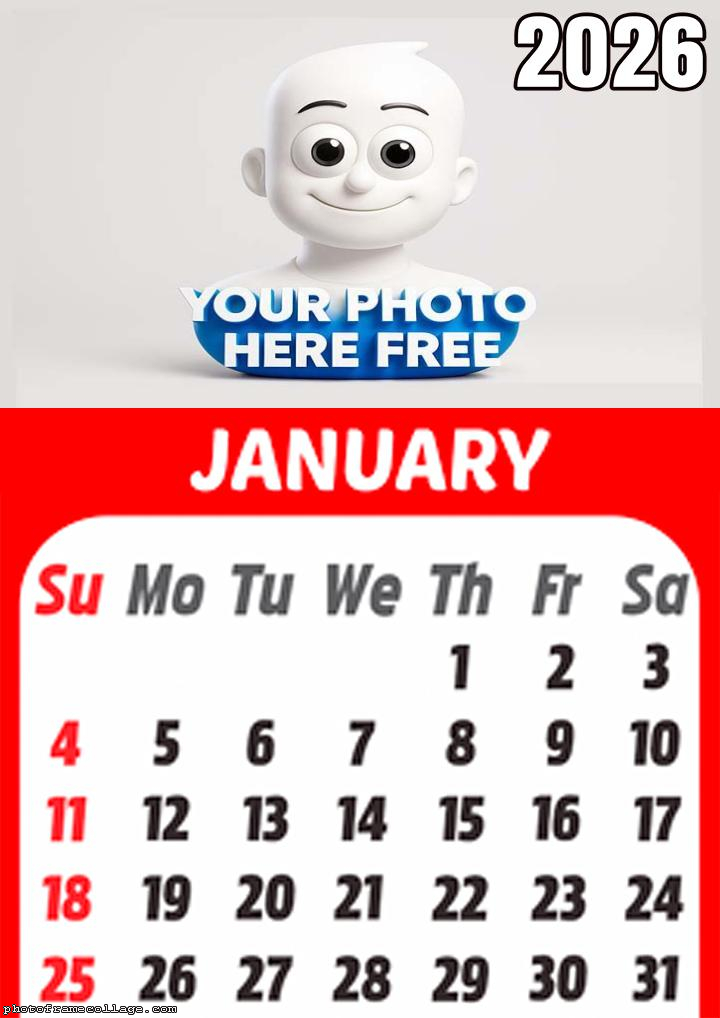 2026 Calendar January